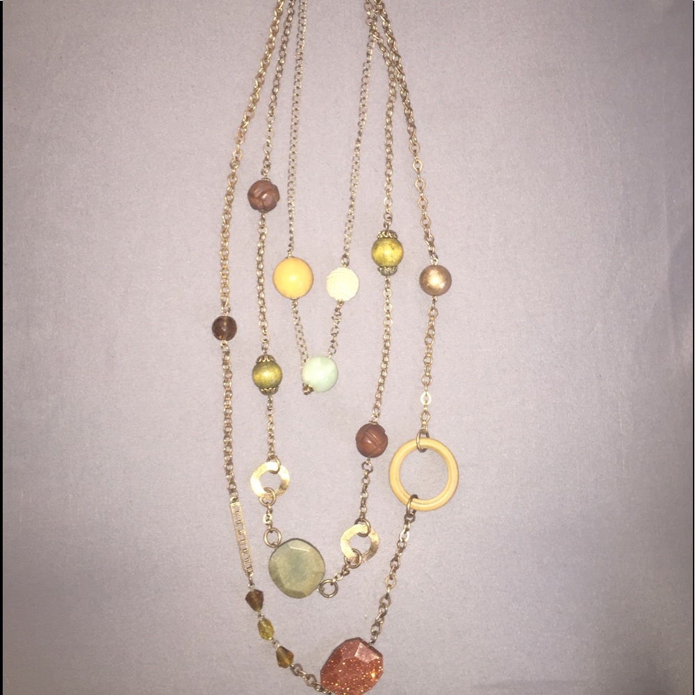 Bead and Gemstone Necklace